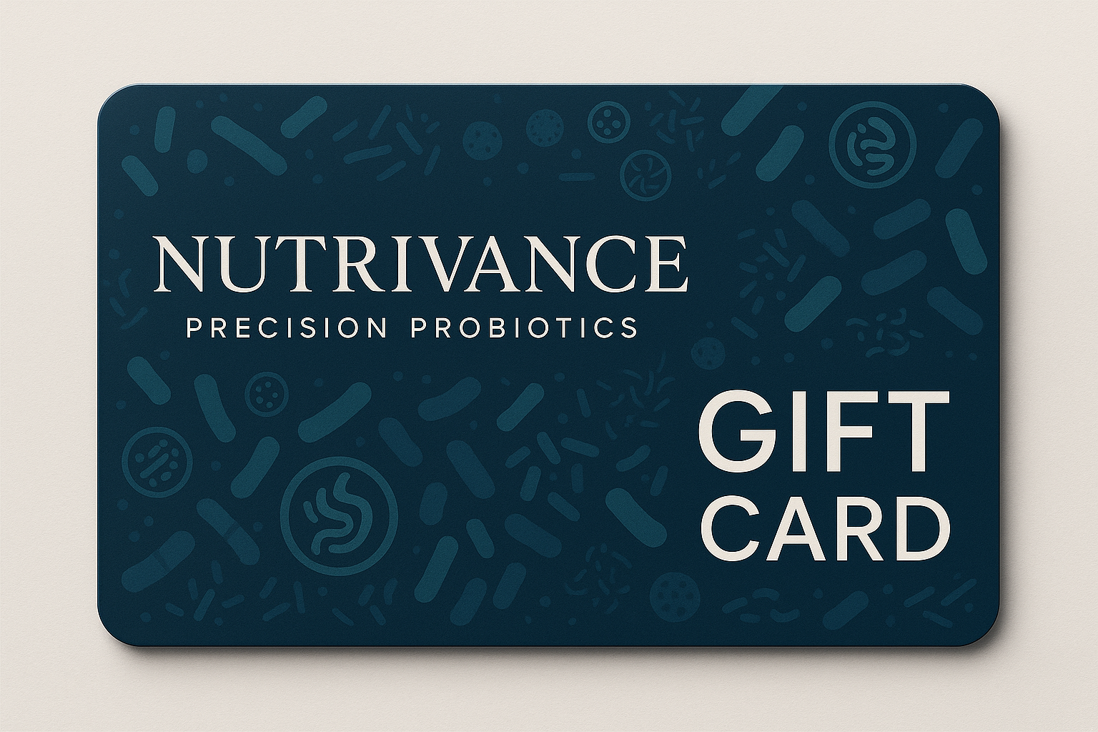 gift card design no amount on card just nutrivance gift card